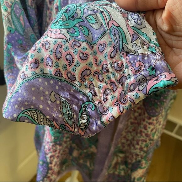 Vintage Diane Freis Original Open Front Embroidered Women's Kimono Jacket - Picture 10 of 10